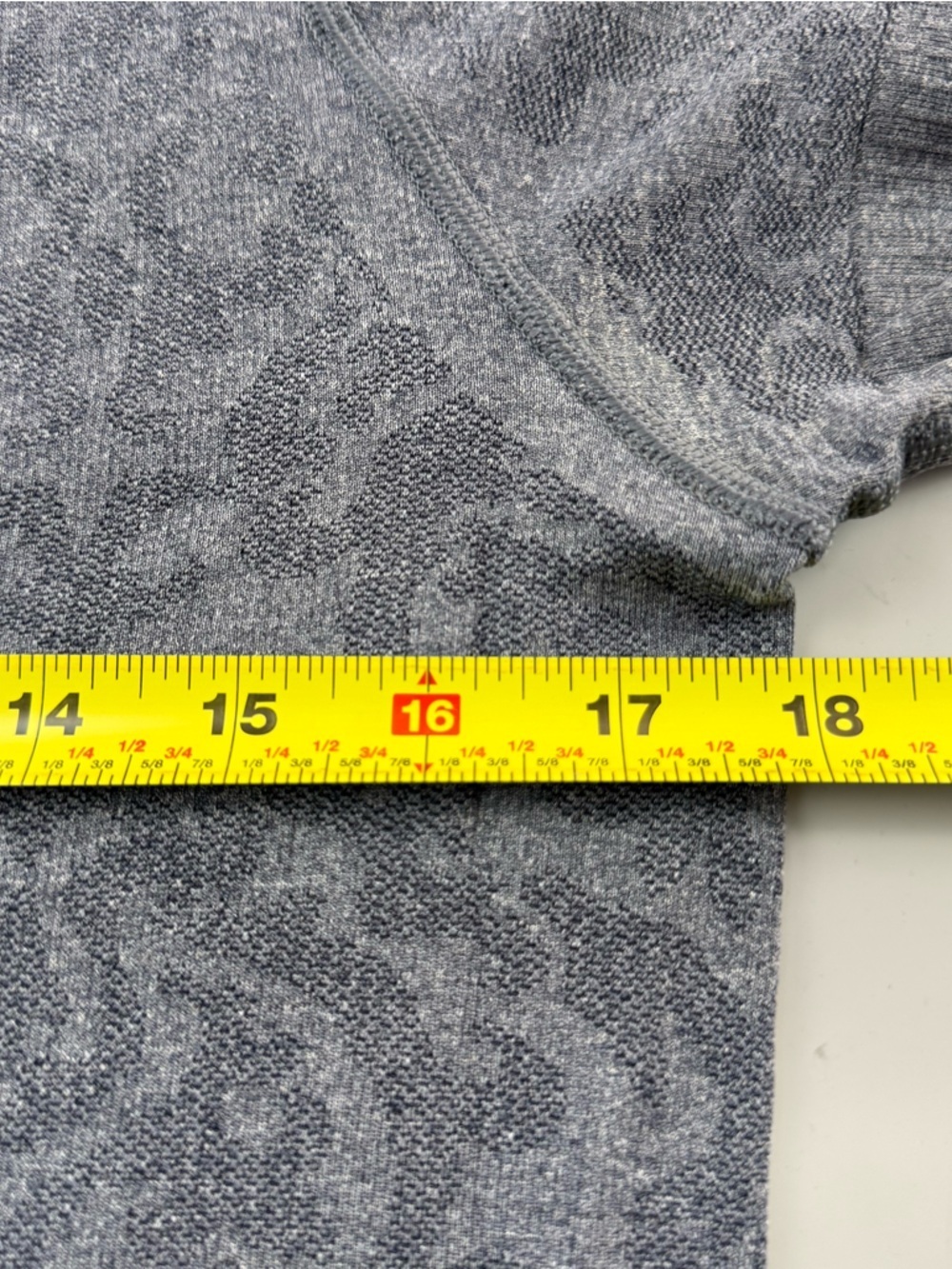 Lululemon Swiftly Tech SS Print Top Womens Gray Heathered Size 8 - Picture 4 of 8